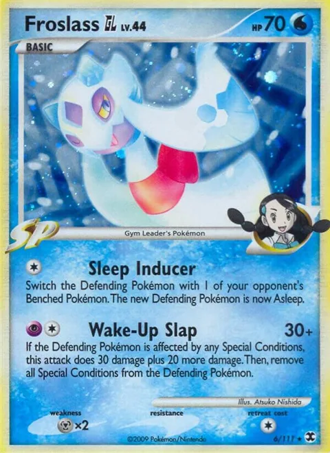 Froslass GL #6/111 Holofoil Pokémon card from Rising Rivals