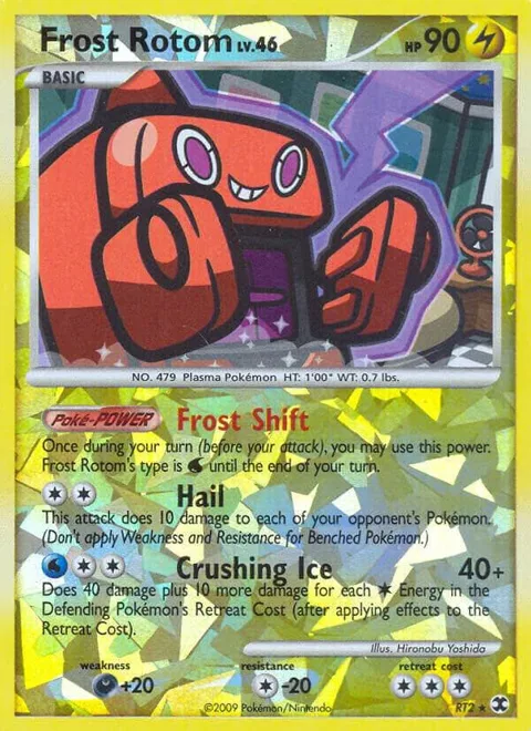 Frost Rotom #RT2 Reverse Holofoil Pokémon card from Rising Rivals