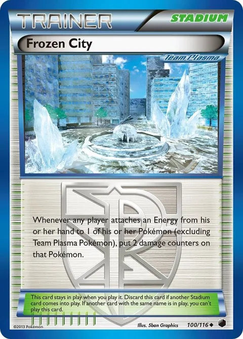 Frozen City Team Plasma #100/116 Pokémon card from Plasma Freeze