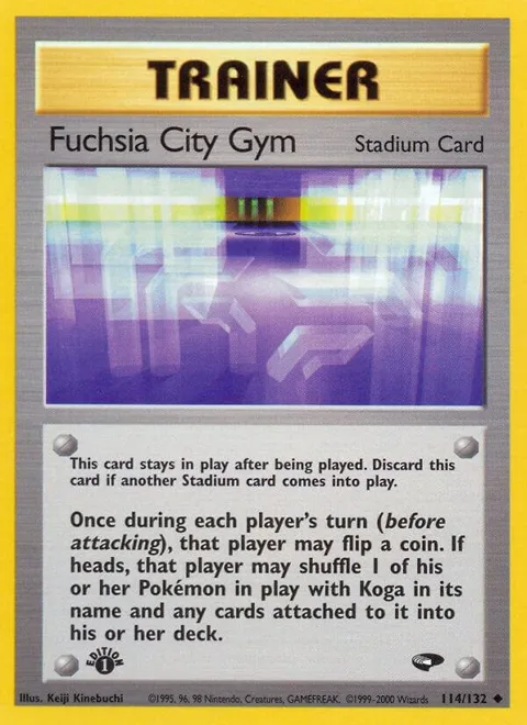 Fuchsia City Gym #114/132 Unlimited Pokémon card from Gym Challenge
