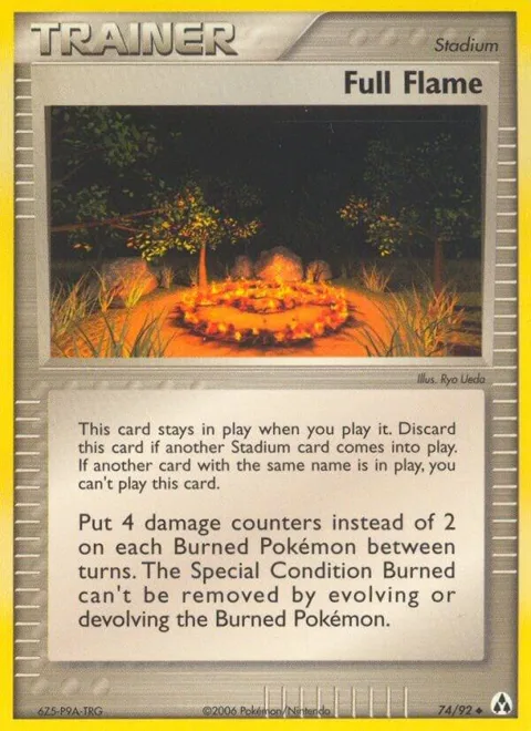 Full Flame #74/92 Pokémon card from EX Legend Maker