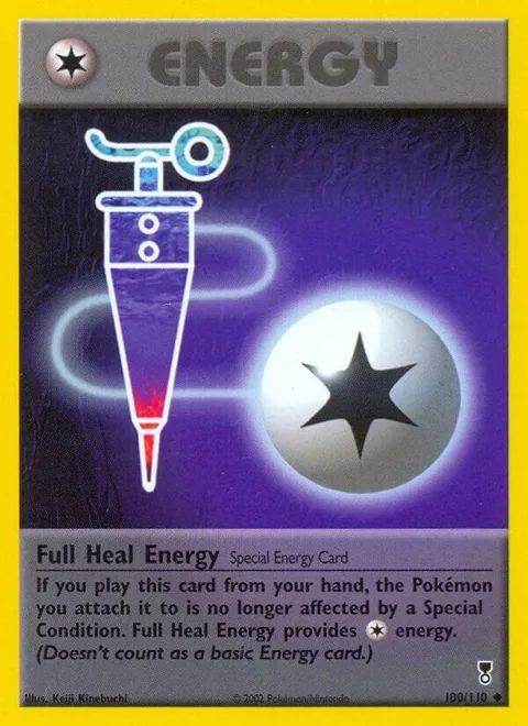 Full Heal Energy #100/110 Reverse Holofoil Pokémon card from Legendary Collection