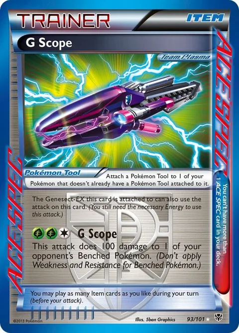 G Scope Team Plasma #93/101 Holofoil Pokémon card from Plasma Blast