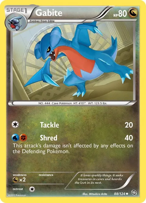 Gabite 88 #88/124 Pokémon card from Dragons Exalted