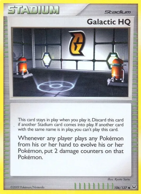 Galactic HQ #106/127 Pokémon card from Platinum