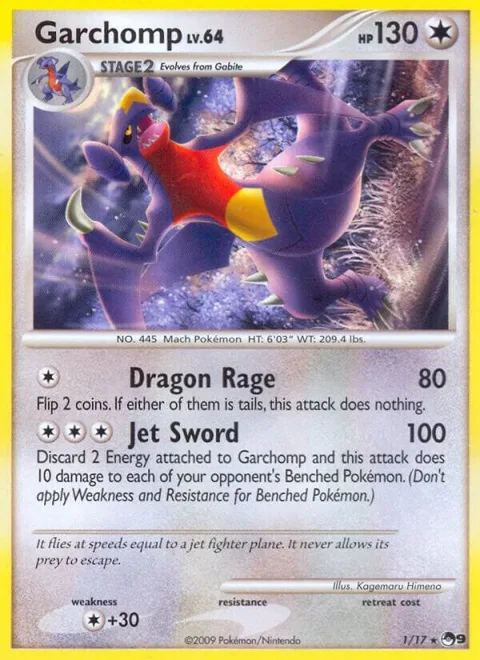 Garchomp #001/017 Pokémon card from POP Series 9