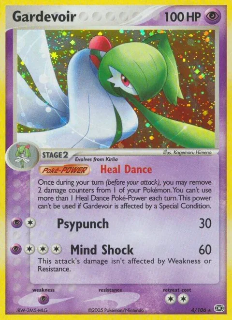 Gardevoir #4/106 Reverse Holofoil Pokémon card from EX Emerald