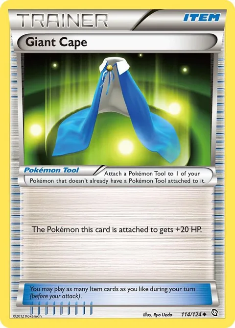 Giant Cape #114/124 Pokémon card from Dragons Exalted