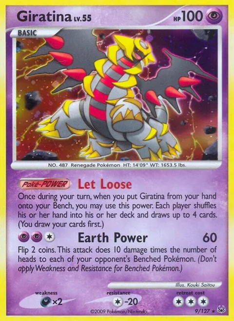 Giratina 9 #9/127 Holofoil Pokémon card from Platinum