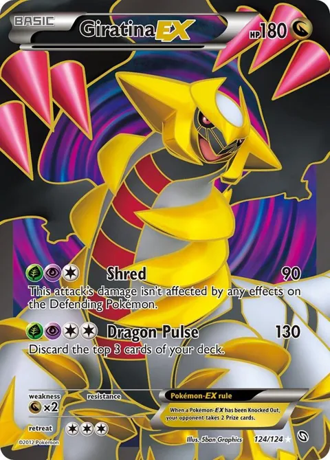 Giratina EX 124 Full Art #124/124 Holofoil Pokémon card from Dragons Exalted