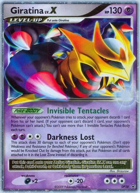 Giratina LV.X #DP38 Holofoil Pokémon card from Diamond and Pearl Promos