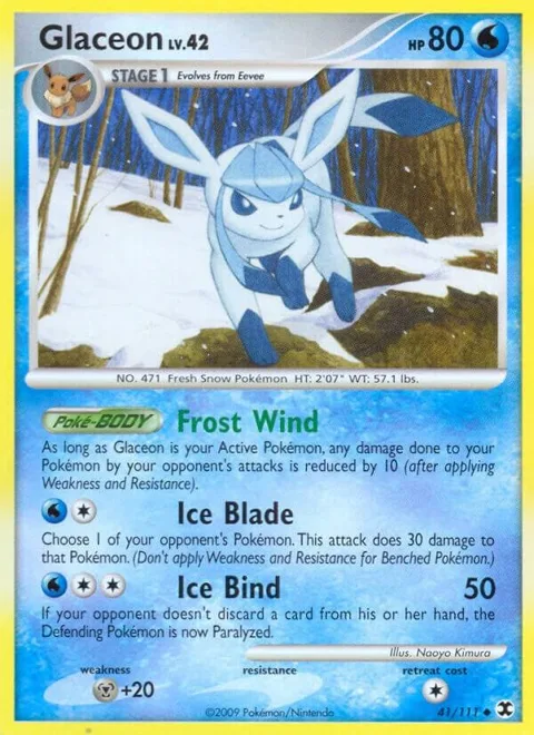 Glaceon #41/111 Pokémon card from Rising Rivals