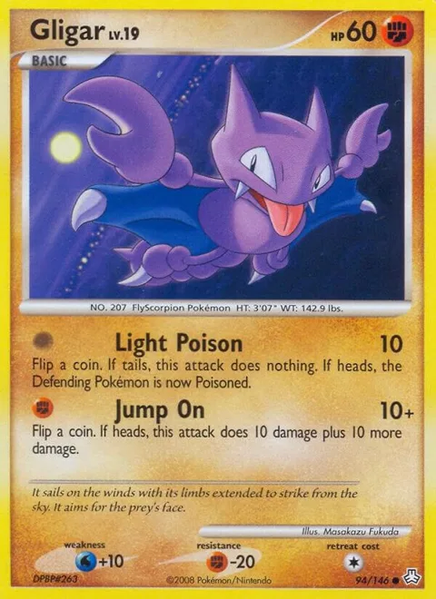 Gligar 94 #94/146 Pokémon card from Legends Awakened