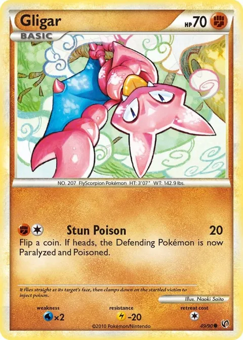 Gligar #49/90 Pokémon card from Undaunted