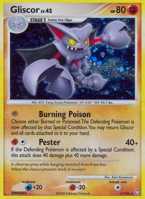 Gliscor 5 #5/146 Holofoil Pokémon card from Legends Awakened