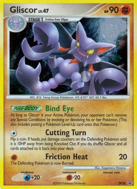 Gliscor #DP36 Holofoil Pokémon card from Diamond and Pearl Promos