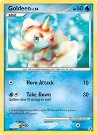 Goldeen #84/130 Pokémon card from Diamond and Pearl