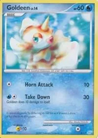 Goldeen #3/12 Pokémon card from DP Trainer Kit: Manaphy & Lucario