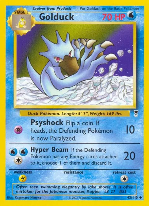 Golduck #043/110 Pokémon card from Legendary Collection