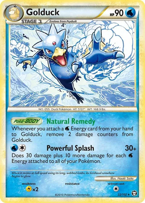 Golduck #22/102 Pokémon card from Triumphant