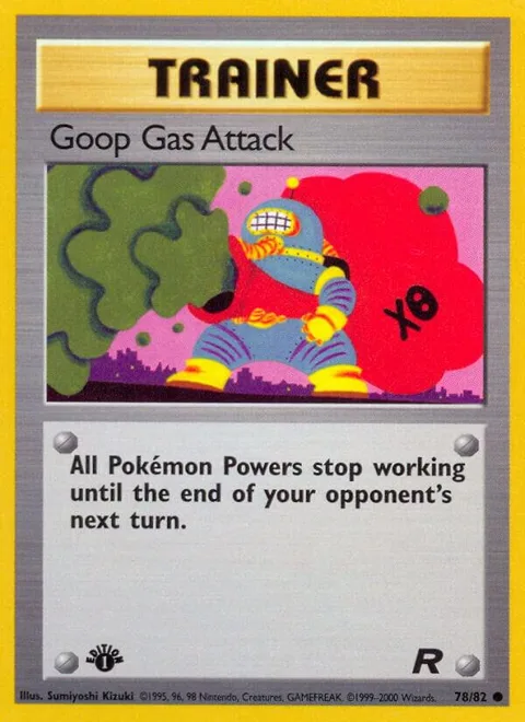 Goop Gas Attack #78/82 1st Edition Pokémon card from Team Rocket