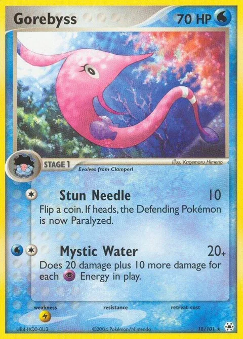 Gorebyss #18/101 Pokémon card from EX Hidden Legends