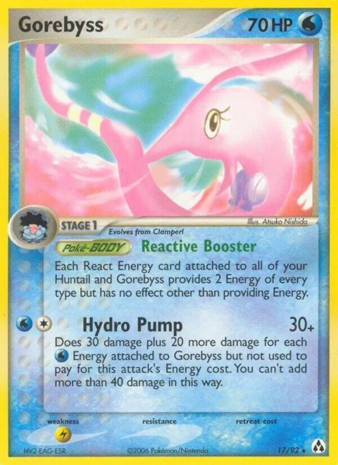 Gorebyss #17/92 Pokémon card from EX Legend Maker