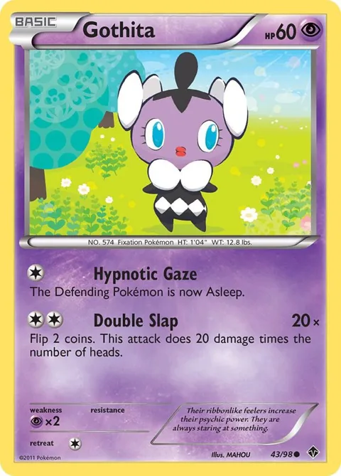 Gothita 43 #43/98 Reverse Holofoil Pokémon card from Emerging Powers
