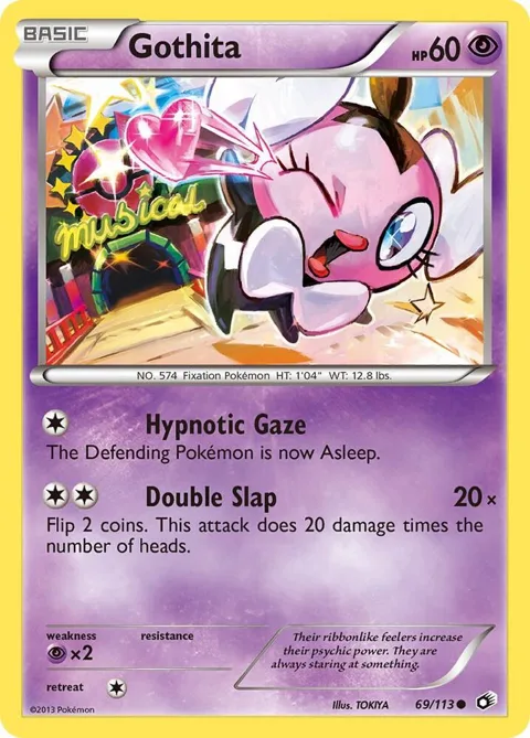 Gothita 69 #69/113 Pokémon card from Legendary Treasures