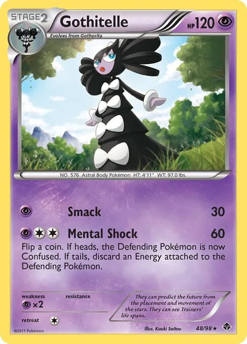 Gothitelle 48 #48/98 Pokémon card from Emerging Powers