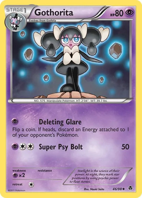 Gothorita 46 #46/98 Reverse Holofoil Pokémon card from Emerging Powers