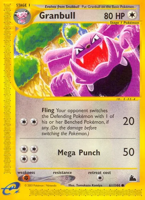 Granbull #061/144 Reverse Holofoil Pokémon card from Skyridge