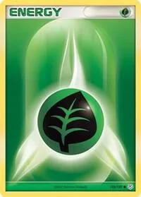 Grass Energy #123/130 Pokémon card from Diamond and Pearl