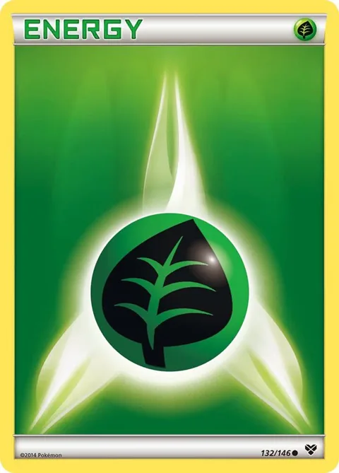 Grass Energy #132/146 Pokémon card from XY Base Set