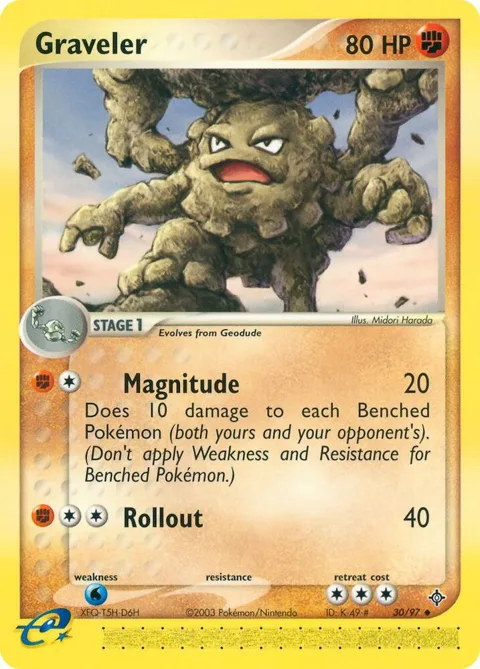 Graveler #30/97 Pokémon card from EX Dragon