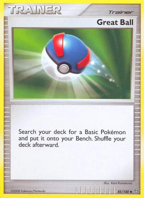 Great Ball #85/100 Reverse Holofoil Pokémon card from Stormfront