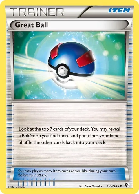 Great Ball #129/149 Pokémon card from Boundaries Crossed