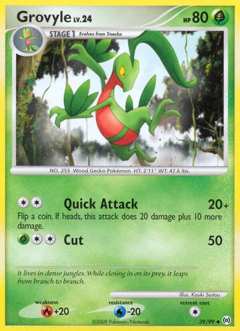 Grovyle 39 #39/99 Pokémon card from Arceus