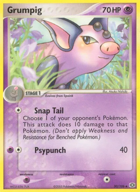 Grumpig - 030/106 #30/106 Pokémon card from EX Emerald