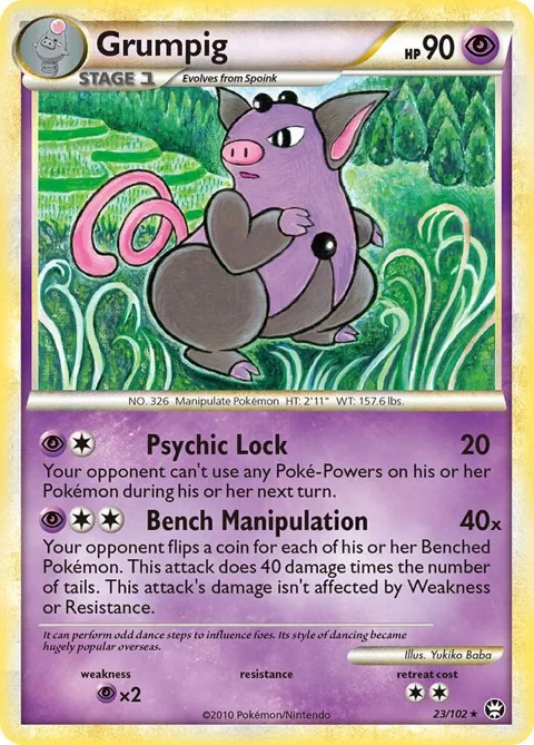 Grumpig #23/102 Pokémon card from Triumphant