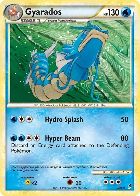 Gyarados #7/95 Reverse Holofoil Pokémon card from Call of Legends