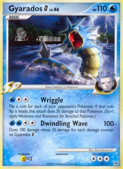 Gyarados G #30/127 Pokémon card from Platinum