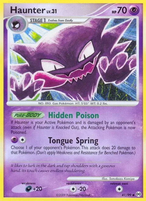 Haunter 41 #41/99 Pokémon card from Arceus