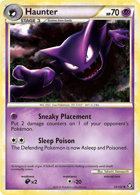 Haunter #35/102 Pokémon card from Triumphant
