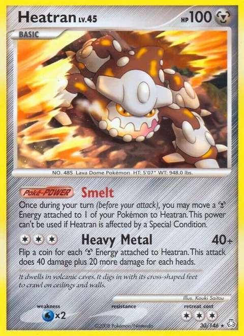 Heatran 30 #30/146 Reverse Holofoil Pokémon card from Legends Awakened