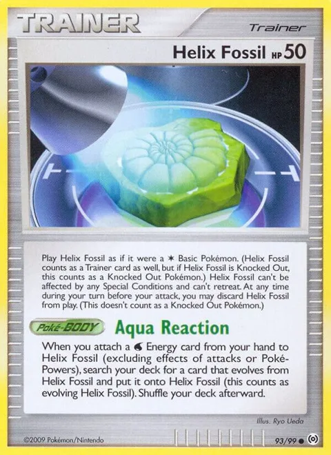 Helix Fossil #93/99 Pokémon card from Arceus