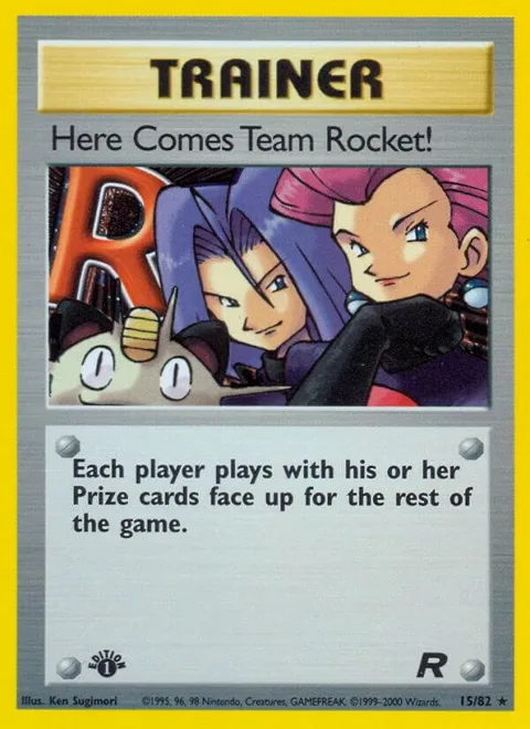 Here Comes Team Rocket! 15 #15/82 1st Edition Holofoil Pokémon card from Team Rocket