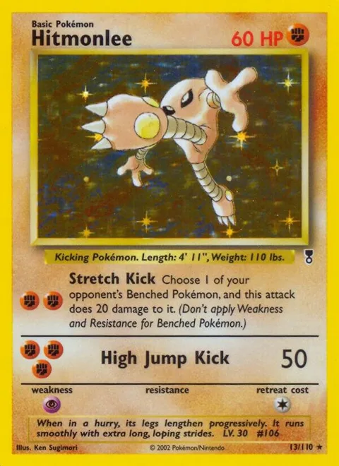 Hitmonlee #013/110 Holofoil Pokémon card from Legendary Collection