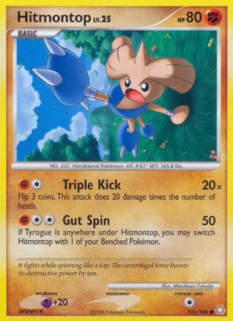 Hitmontop #101/146 Pokémon card from Legends Awakened