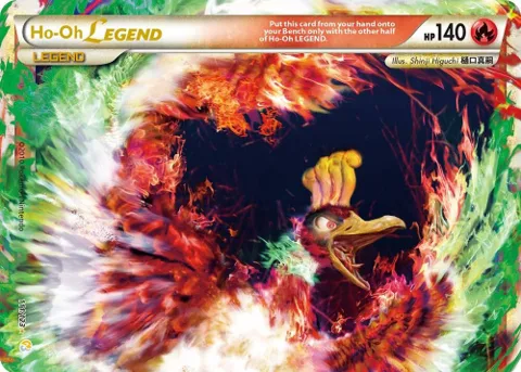 Ho-Oh Legend Top #111/123 Holofoil Pokémon card from HeartGold SoulSilver